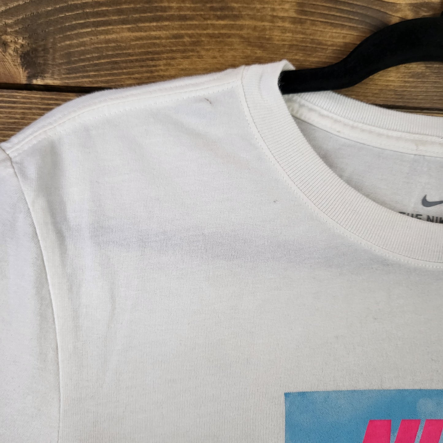 White Nike Pink Flamingo