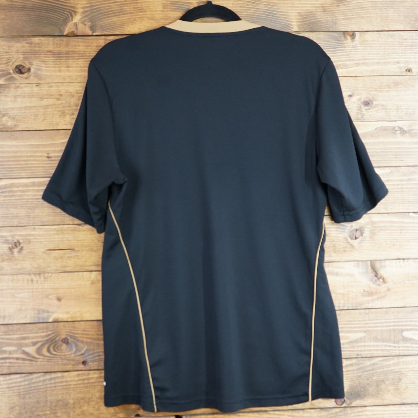 Adidas Black With Gold Sports Shirt