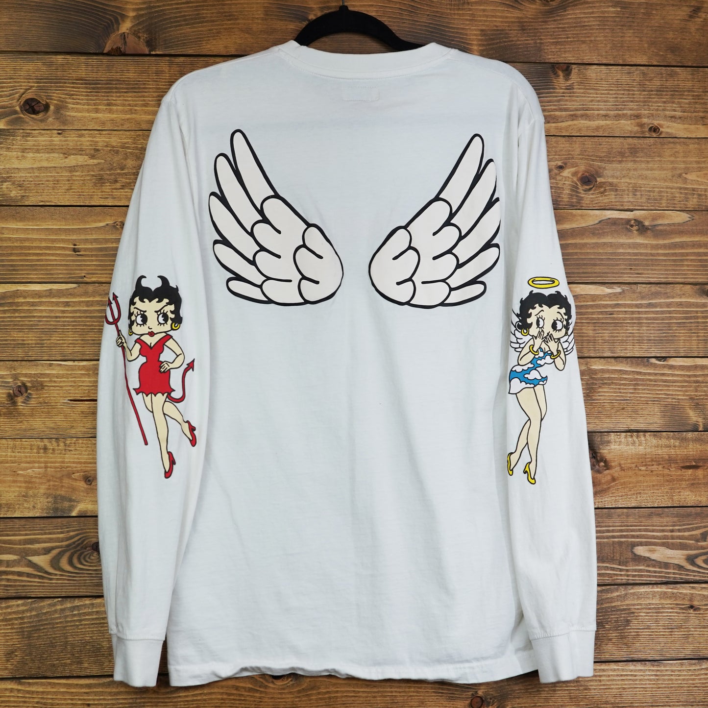 Betty Boop White Long Sleeve Angel/Devil