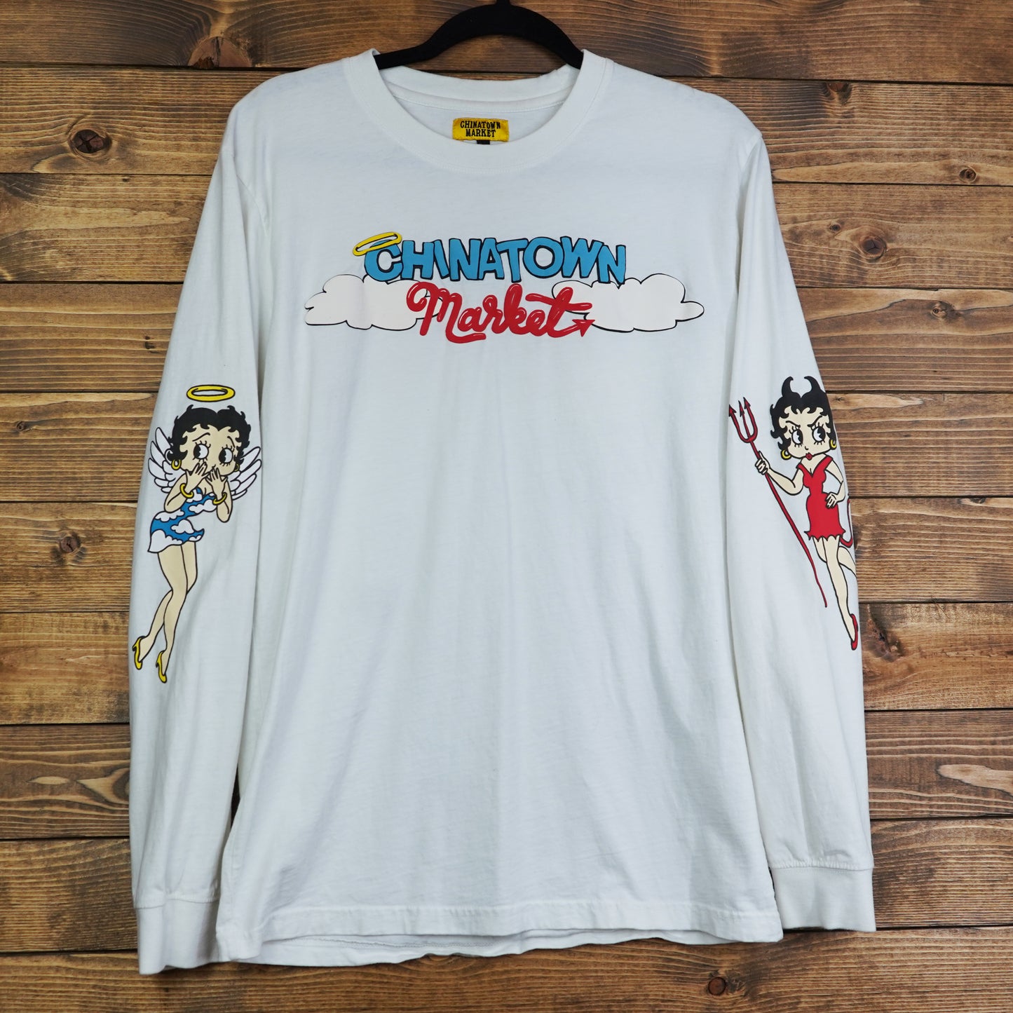 Betty Boop White Long Sleeve Angel/Devil